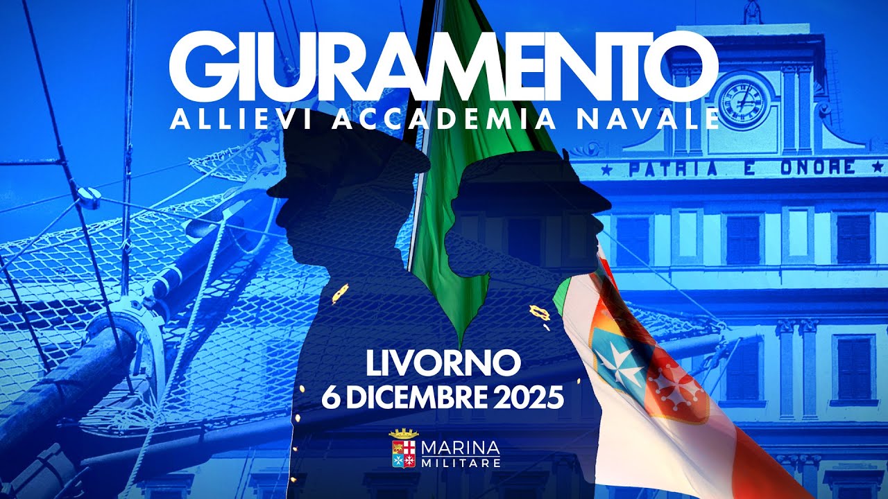 Giuramento Allievi Accademia Navale - Livorno 6 Dicembre 2025