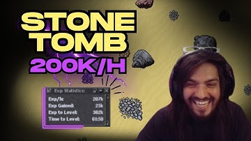 HUNT STONE TOMB - 200K/H - MIRACLE 7.4 MASTER SORCERER #tibia #gaming #mmorpg #games
