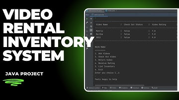 VIDEO RENTAL INVENTORY SYSTEM USING JAVA | Beginner or Intermediate project |