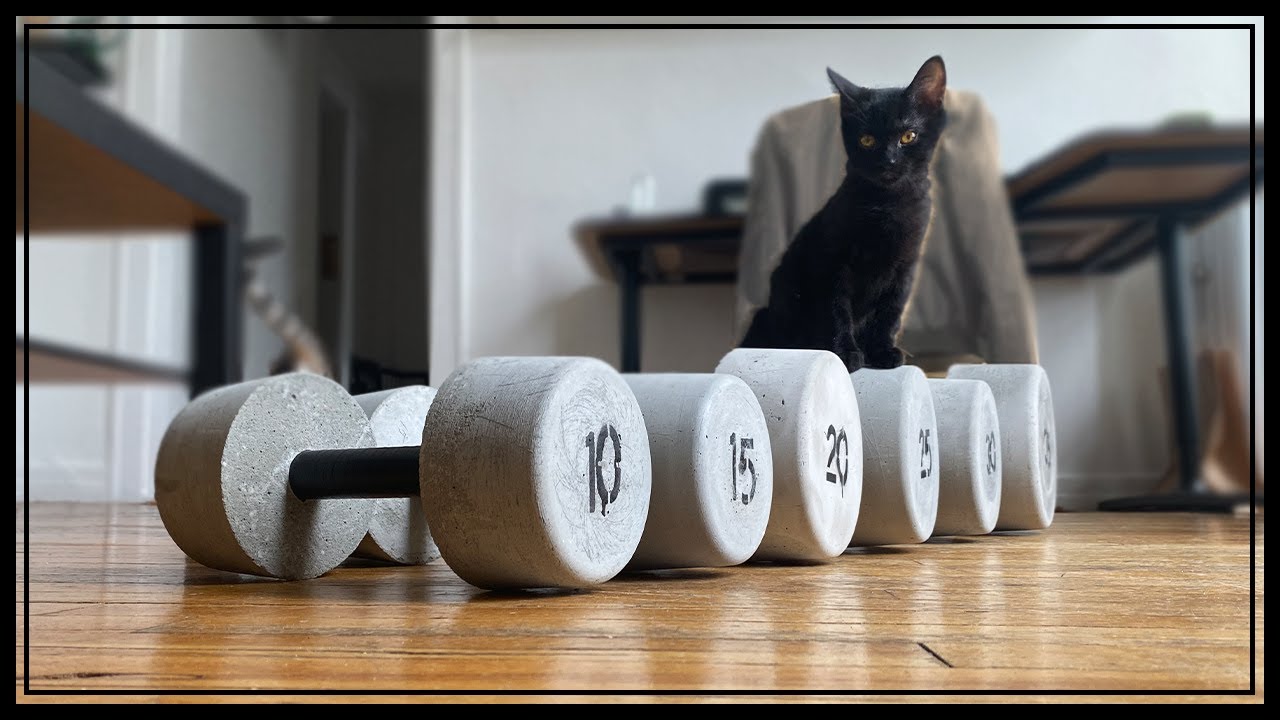 Concrete Dumbbells | DIY - YouTube