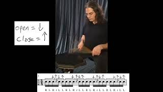 Collapsed Paradiddlediddle #gordyknudtson #claushessler #drumlesson #rudiments #openclosetechnique