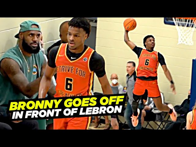 Jared McCain Bronny James McDonalds All American Full Practice