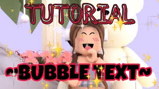 Tutorial on how to put a bubble text on ur pets name//roblox adopt me//  ~itzPinkymachine~ screenshot 5