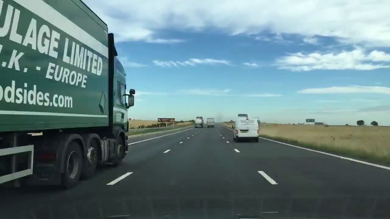 A1 UK's longest road London to Edinburgh entire length time lapse YouTube