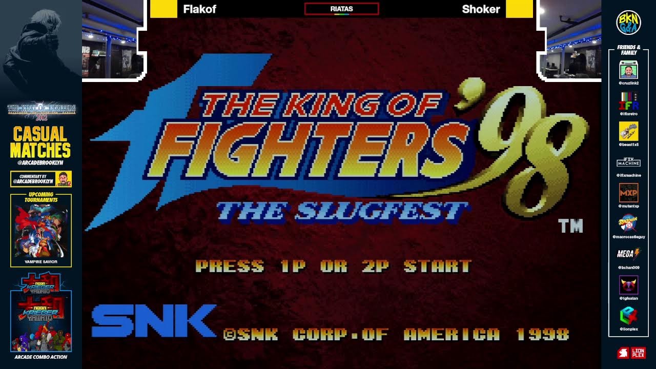 KOF2002 Casuales. Thursday Night 2/26/26