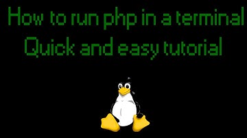 How to run a php script in a terminal