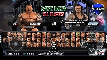 WWE SMACKDOWN VS. RAW 2011 PS2 ON ANDROID | All Players | Savedata Aethersx2 Android