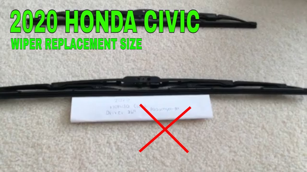 2002 Honda Civic Wiper Blade Size