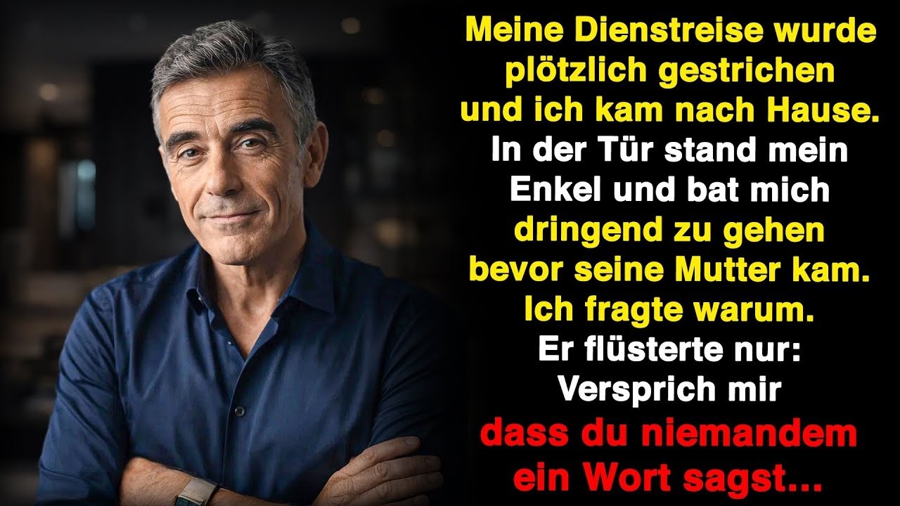 Mit 58 Jahren dachte ich, ich hätte alles unter Kontrolle. Bis mein achtjähriger Enkel mit totenblassem Gesicht an der Tür stand und flüsterte: „Opa, geh weg. Mama und Oma machen einen Deal mit...