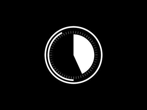 45 seconds timer clock countdown landscape black white screen 🕒️