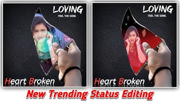 New Trending Mirror Broken WhatsApp Status Editing || Kinemaster Status Editing