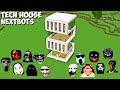 SURVIVAL SECRET GIANT TECH HOUSE in Minecraft - JEFF THE KILLER and GRUDGE and 100 NEXTBOTS