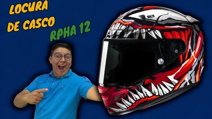 Pack Helmet + Intercom Systems : HJC RPHA 12 Venom 3 Marvel + Kit