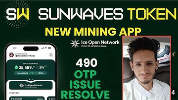 Sunwaves Mining app | Ice Network’s Sunwaves application | Sunwaves login, signup, OTP Problem