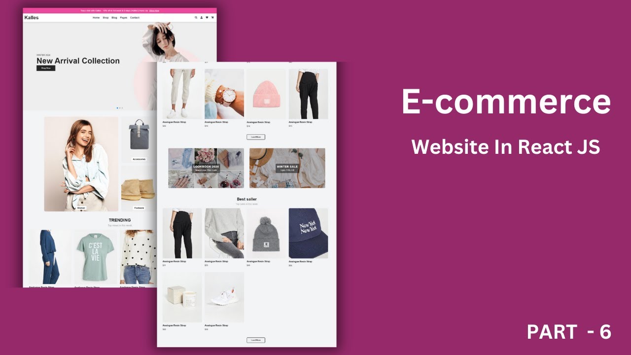 Complete Ecommerce Website In React Js Part 6 | ecommerce website in ...