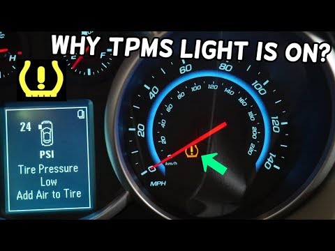 Pourquoi le voyant TPMS est allumé sur Chevrolet Cruze, Chevy Sonic? Lumière de crevaison.