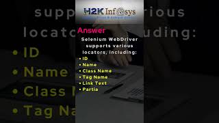 Selenium Interview questions | What are the different types of locators in Selenium WebDriver