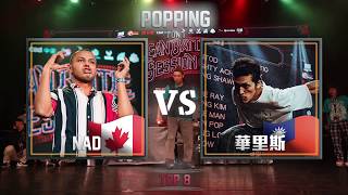 Popping Best8 3 Nad vs 華里斯｜190217 OBS vol.13 Day2