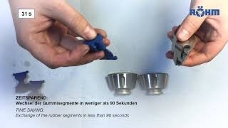 Wechsel Gummisegment CAPTIS Spannzange / Exchange rubber segments of a CAPTIS collet | RÖHM