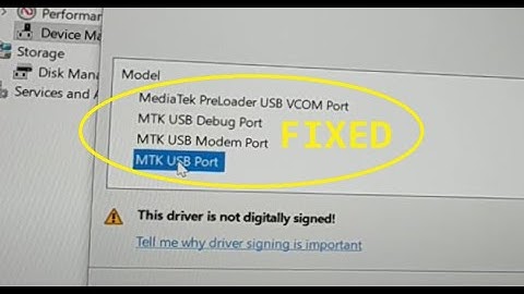 how to install MTK VCOM USB Preloader Drivers