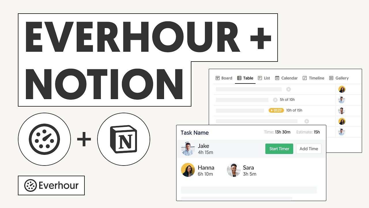 Everhour. Timeline notion. Шаблон Нотион время. Notion трек