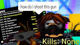 Playing a FAMILY-FRIENDLY PG ROBLOX Shooter Game...