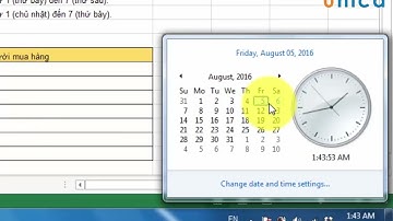Học Excel - Hàm Weekday trong Excel