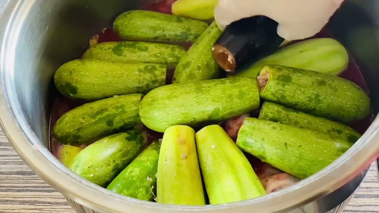 محشي البرغل ومحشي الرز محاشي حلبيه منوعه🧤بتحضيرمسبق للعزايم دلال حناوي Stuffed zucchini