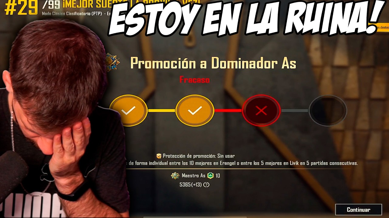 ESTO PASA CUANDO NO JUGAS CON ESTRATEGIA EN LA PROMO A CONQUISTADOR!