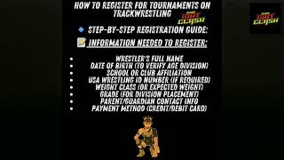 Wrestling 101 - Registering for tournaments on Track Wrestling