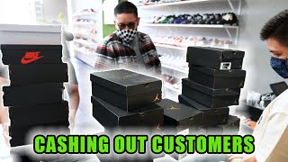 Day in the Life of a Sneaker Store Owner! *Cashing Out Customers*