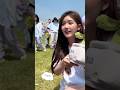 Zhao Lusi's "Let Me Shine" video shows her interacting with fans at the start of filming. #zhaolusi