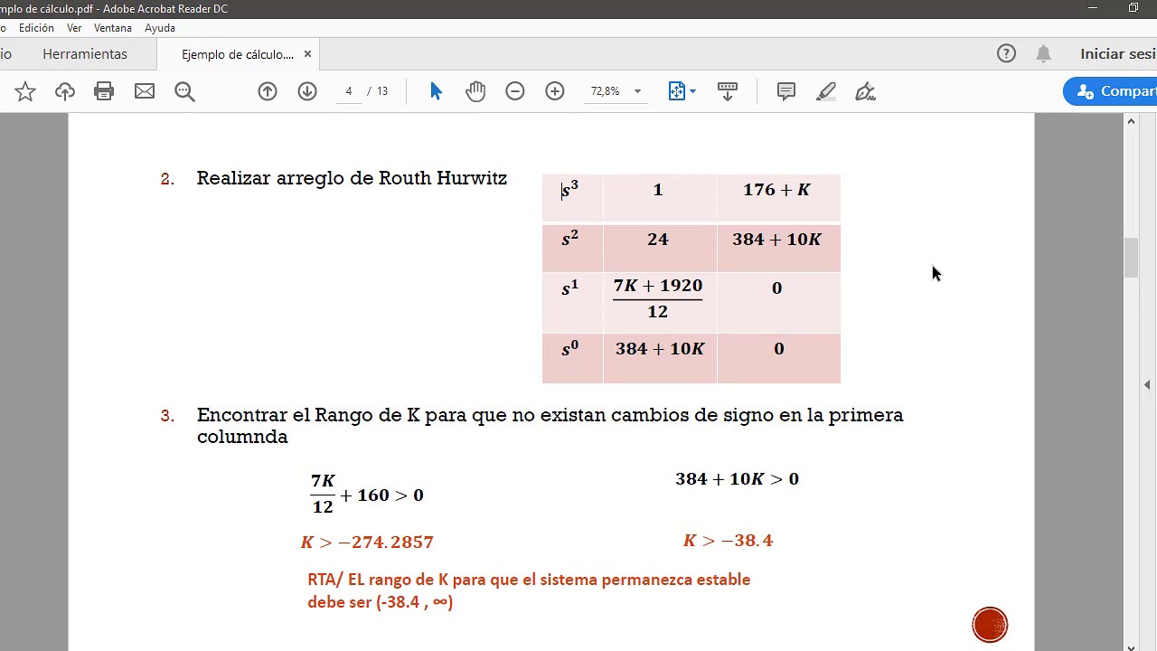 Ejemplo de Cálculo Teórico PID