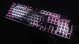 몬스타기어 MK100 BECKY 베키 게이트론 황축 기계식키보드 LED변경영상