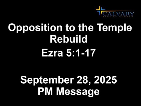 Opposition to the Temple Rebuild