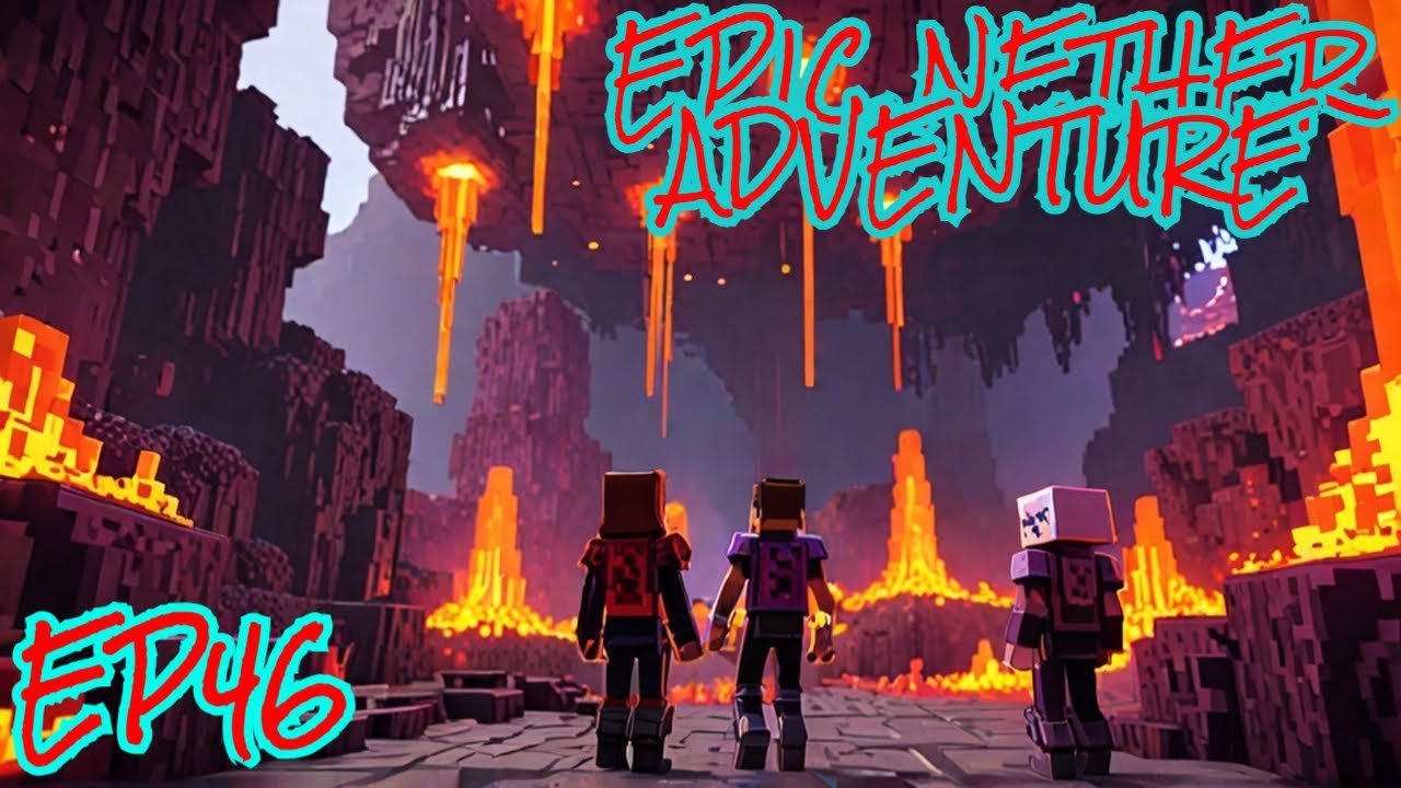 MY BEST FRIEND AND I WENT TO THE NETHER TOGETHER *MINECRAFT SURVIVAL ...