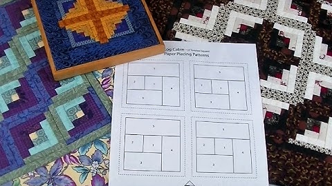 Paper Piecing Log Cabins