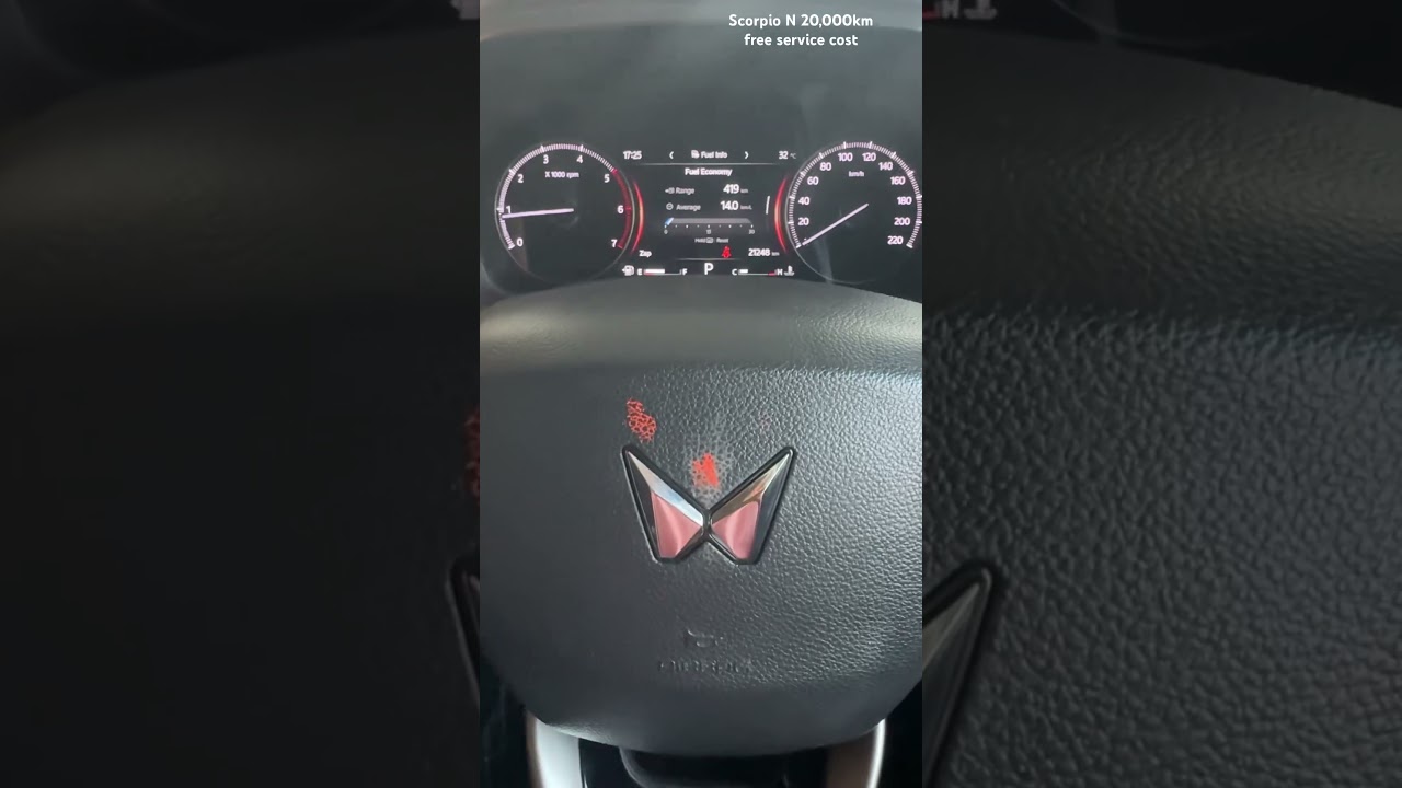 Scorpio N 3rd free service cost at 20,000 kms