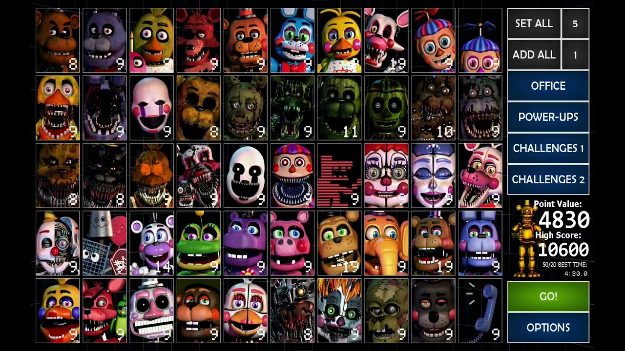 JUGANDO ULTIMATE CUSTOM NIGHT POR PRIMERA VEZ 