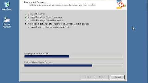 Exchange Server 2003 installation on windows server 2003 ( Install Exch 2003 sp1 or sp2) part 9