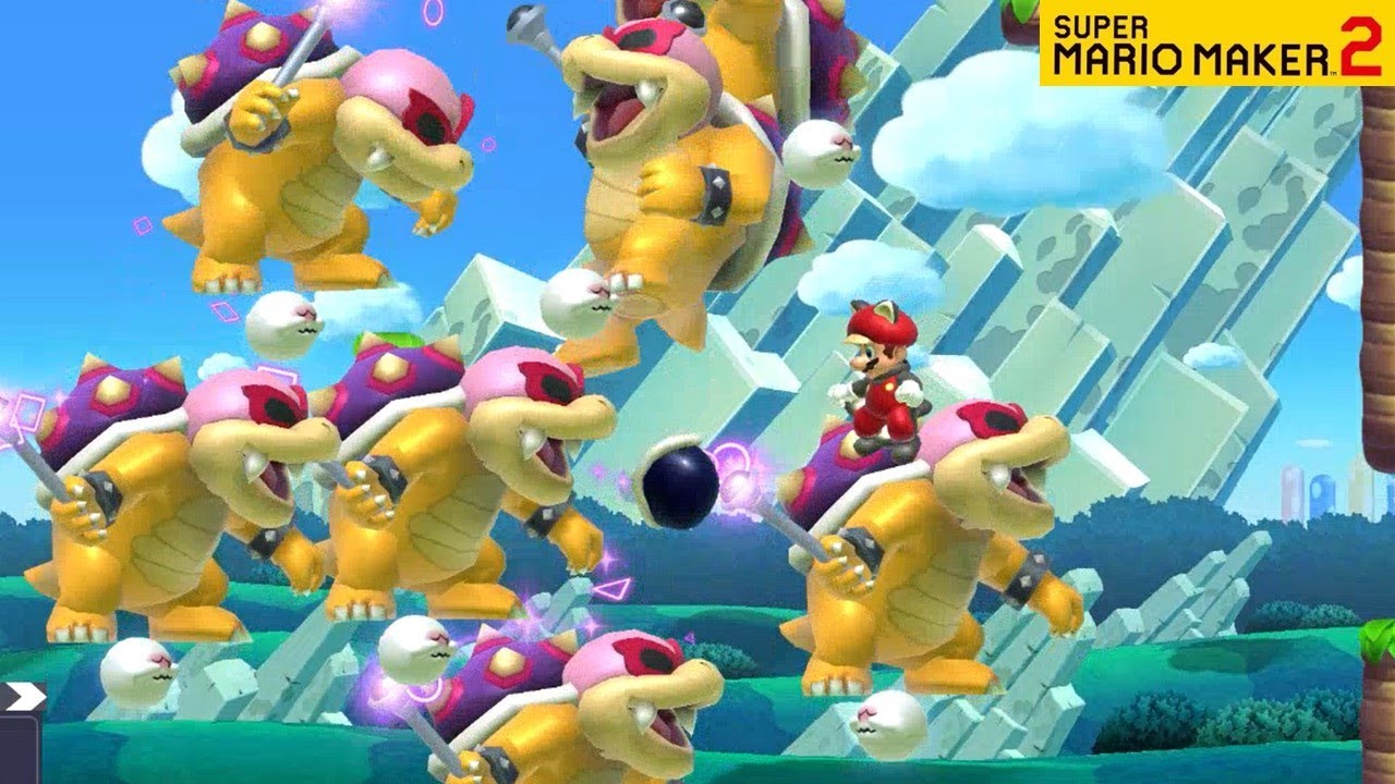SUPER MARIO MAKER 2 - KOOPALINGS BOSS RUSH & FIGHT LEVEL STAGES [Nintendo Switch]