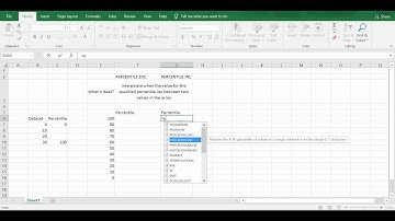 PERCENTILE.INC vs PERCENTILE.EXC (Explained)