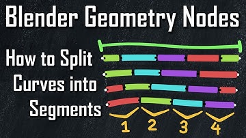 How to Split a Curve into Segments with Geometry Nodes in Blender