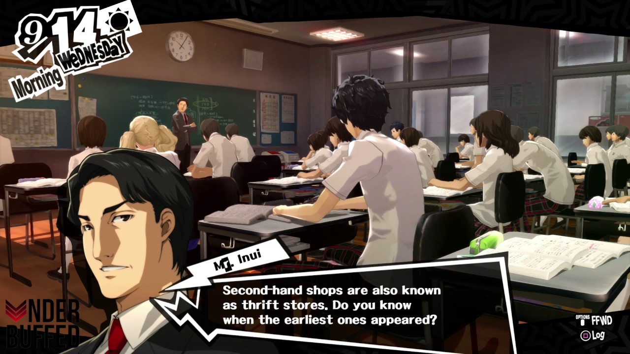 [Persona 5] Question 9/14 - Second-hand shops are also known as thrift ...