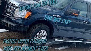 Upper Radiator Hose Replacement on 2013 Ford F-150