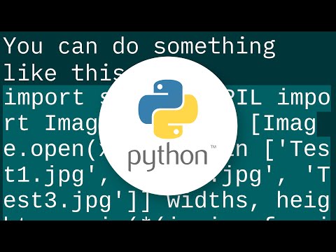 Combine several images horizontally with Python