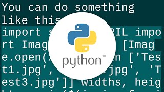 Combine several images horizontally with Python