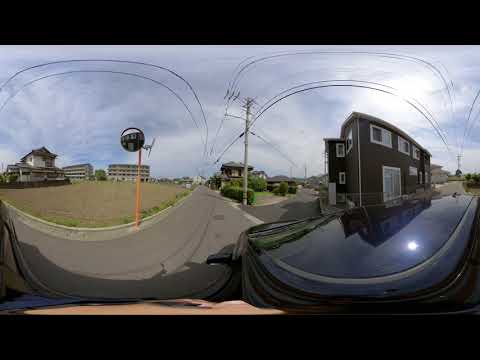 【360度動画】大村市小路口本町宅地までの道のり。新築戸建/注文住宅/完成/内覧会/WEB見学会/完成見学会/ソラマドの家/soramado/山内住建/長崎県/大村市