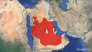 خريطة قبائل العرب 2 / مُضَر الحمراء وربيعة الفَرَس وإياد