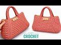 طريقه عمل شنطه كروشيه موديل جديد مميز وانيق bag Crochet 